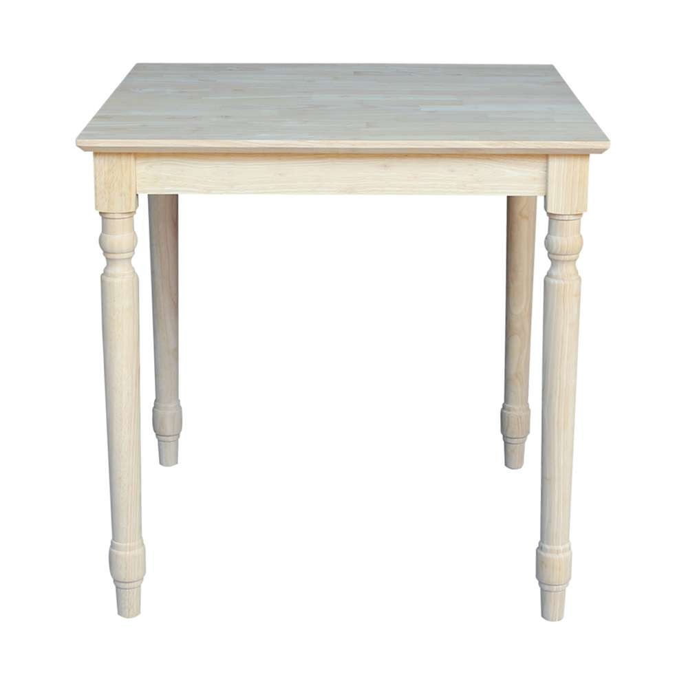 International Concepts - Solid Wood Top Table - Turned Legs - K-3030-330T veiw 3