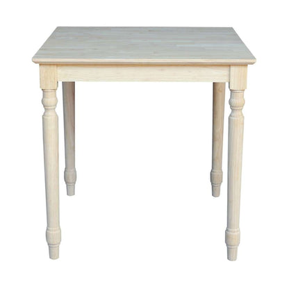International Concepts - Solid Wood Top Table - Turned Legs - K-3030-330T veiw 3