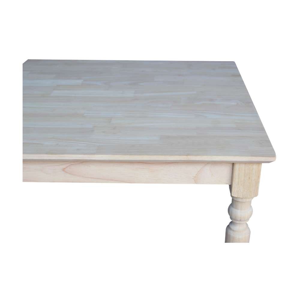 International Concepts - Solid Wood Top Table - Turned Legs - K-3030-336T veiw 2
