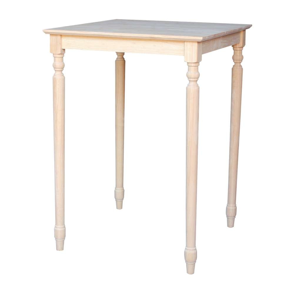 International Concepts - Solid Wood Top Table - Turned Legs - K-3030-342T veiw 1