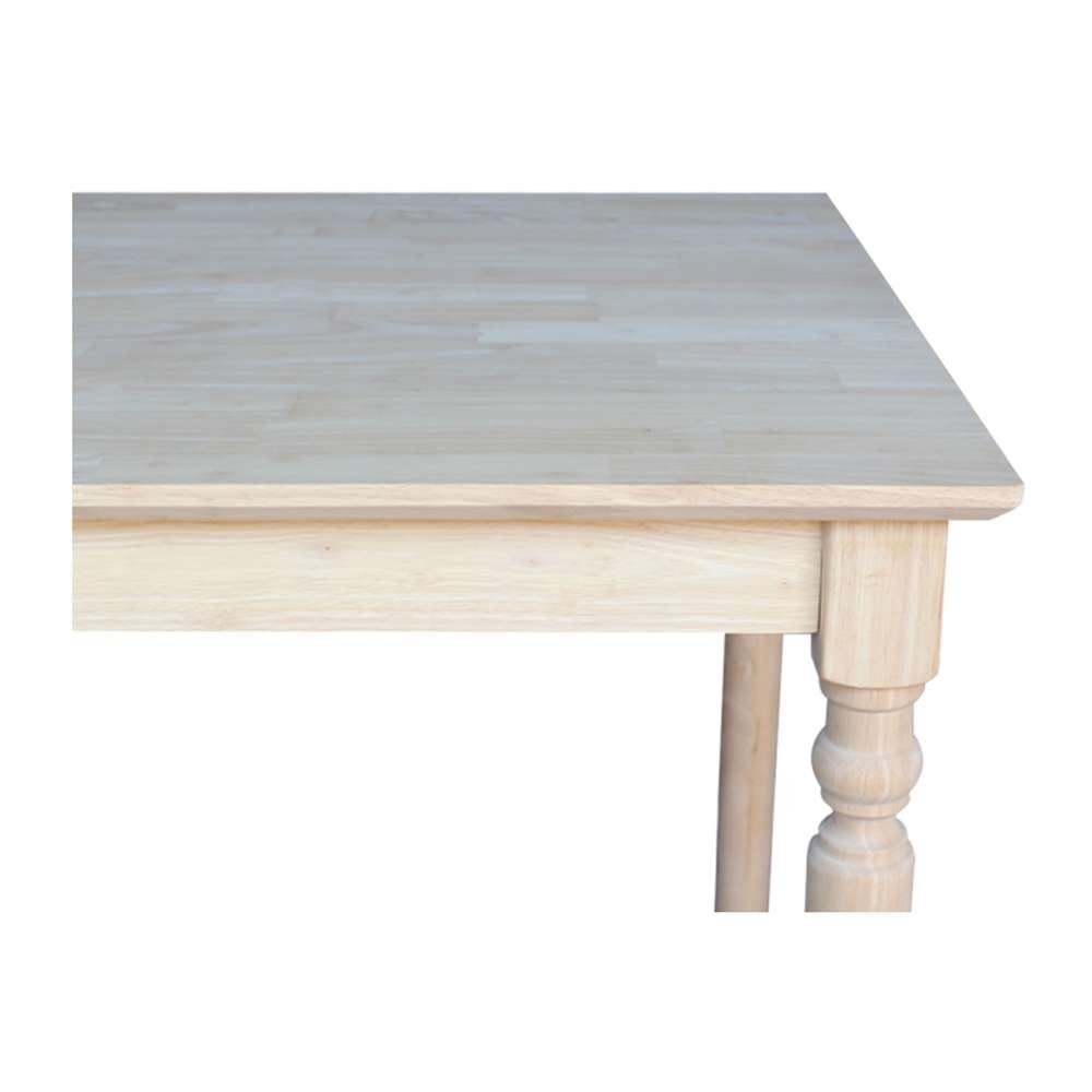International Concepts - Solid Wood Top Table - Turned Legs - K-3030-342T veiw 4
