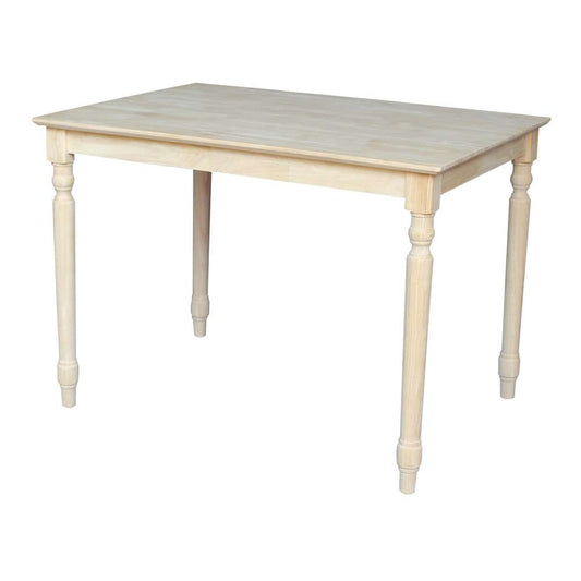 International Concepts - Solid Wood Top Table - Turned Legs - K-3042-330T veiw 1