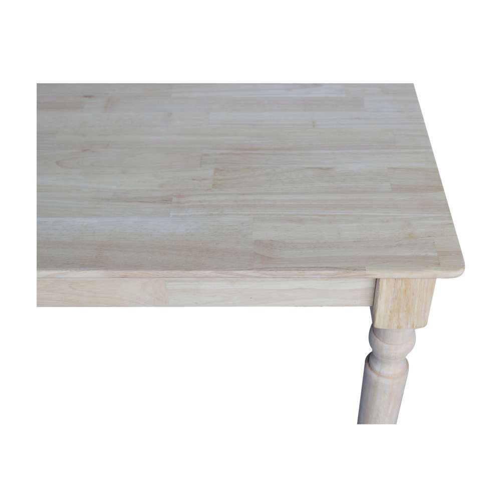 International Concepts - Solid Wood Top Table - Turned Legs - K-3042-330T veiw 6