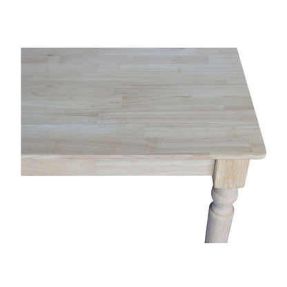 International Concepts - Solid Wood Top Table - Turned Legs - K-3042-330T veiw 6