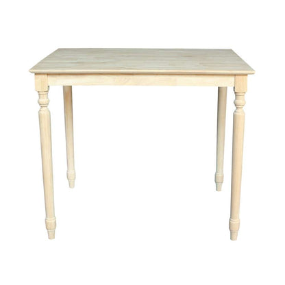 International Concepts - Solid Wood Top Table - Turned Legs - K-3042-336T veiw 2