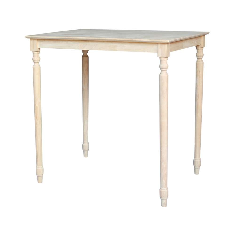 International Concepts - Solid Wood Top Table - Turned Legs - K-3042-342T veiw 1
