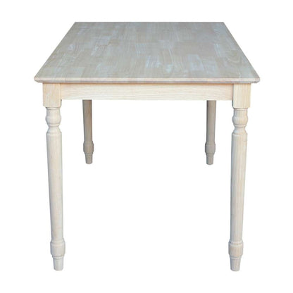 International Concepts - Solid Wood Top Table - Turned Legs - K-3048-330T veiw 3