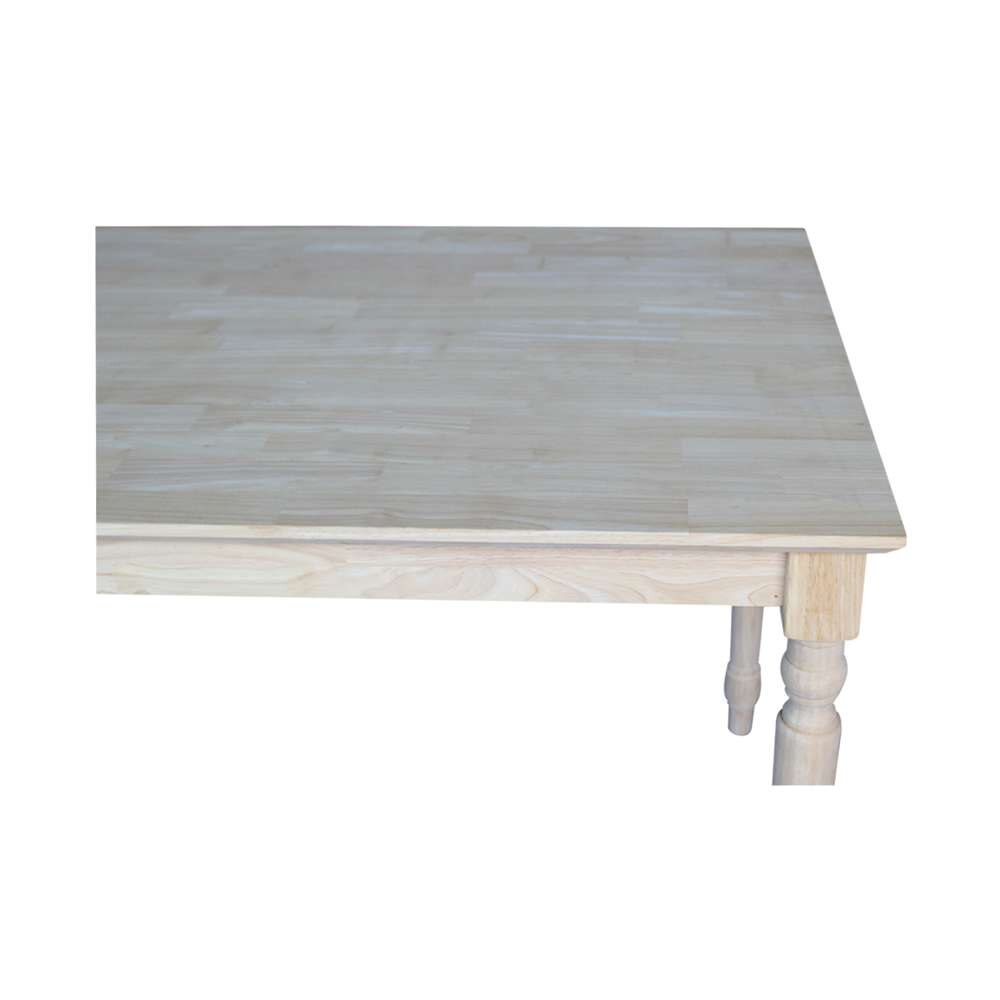 International Concepts - Solid Wood Top Table - Turned Legs - K-3048-330T veiw 5