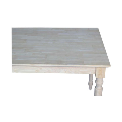 International Concepts - Solid Wood Top Table - Turned Legs - K-3048-330T veiw 5