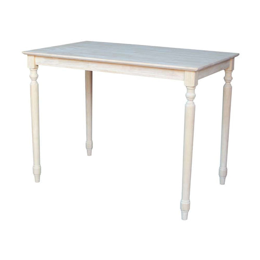 International Concepts - Solid Wood Top Table - Turned Legs - K-3048-336T veiw 1
