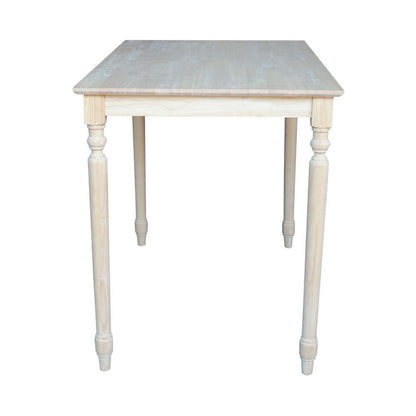 International Concepts - Solid Wood Top Table - Turned Legs - K-3048-336T veiw 3