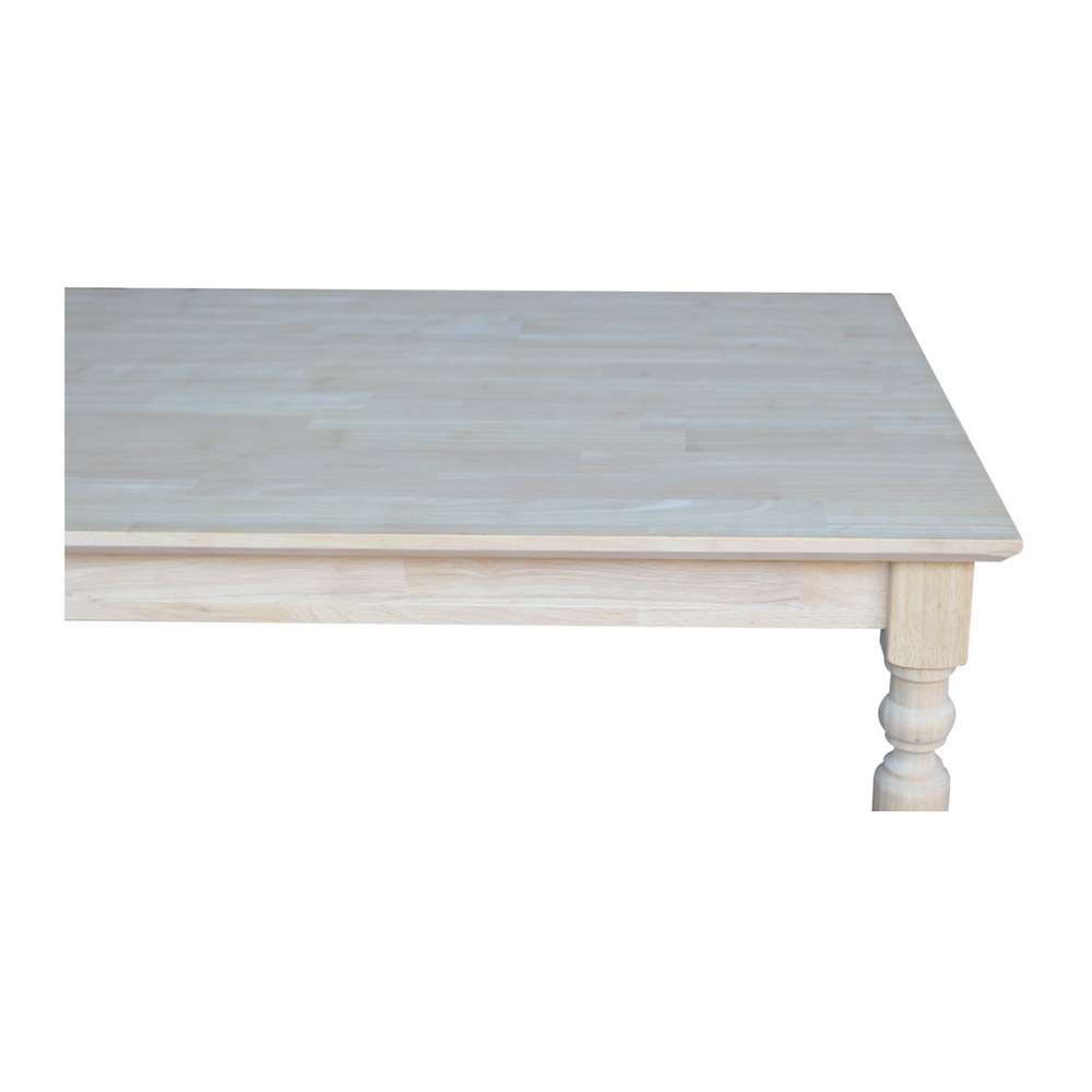 International Concepts - Solid Wood Top Table - Turned Legs - K-3048-336T veiw 5