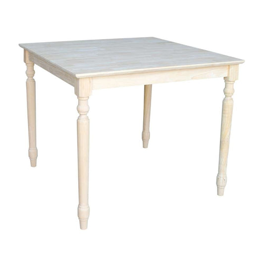 International Concepts - Solid Wood Top Table - Turned Legs - K-3636-330T veiw 1