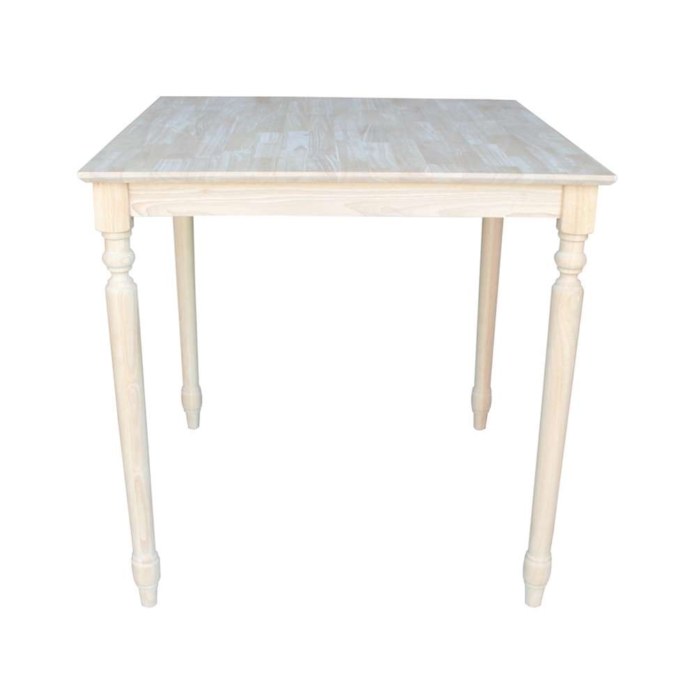 International Concepts - Solid Wood Top Table - Turned Legs - K-3636-336T veiw 1