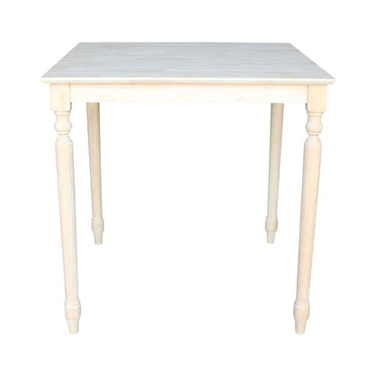 International Concepts - Solid Wood Top Table - Turned Legs - K-3636-336T veiw 2