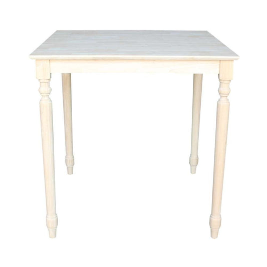 International Concepts - Solid Wood Top Table - Turned Legs - K-3636-336T veiw 2