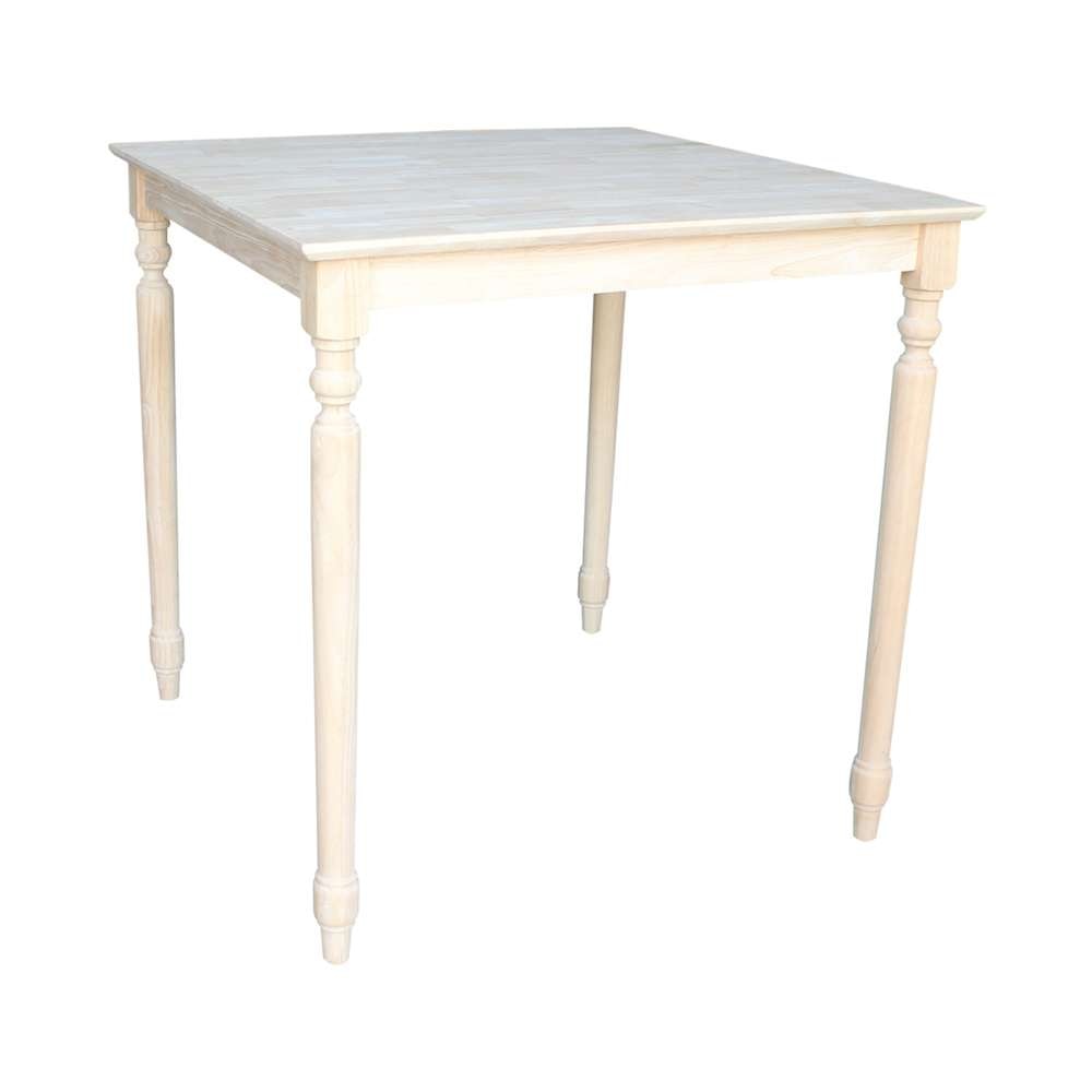 International Concepts - Solid Wood Top Table - Turned Legs - K-3636-336T veiw 3