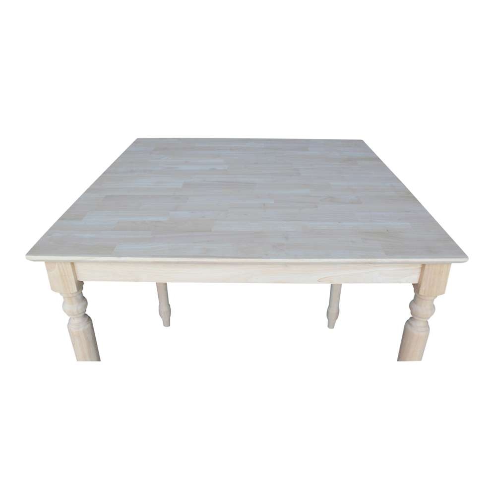 International Concepts - Solid Wood Top Table - Turned Legs - K-3636-336T veiw 5