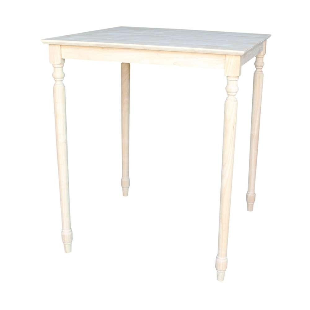 International Concepts - Solid Wood Top Table - Turned Legs - K-3636-342T veiw 1