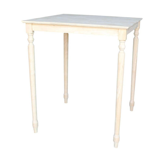 International Concepts - Solid Wood Top Table - Turned Legs - K-3636-342T veiw 1
