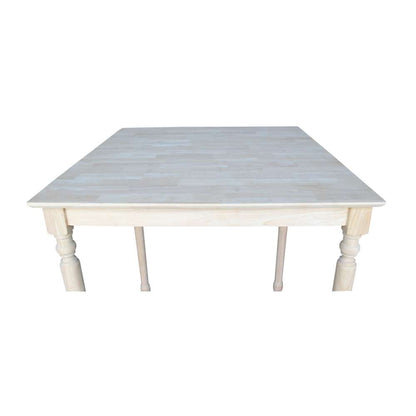 International Concepts - Solid Wood Top Table - Turned Legs - K-3636-342T veiw 2