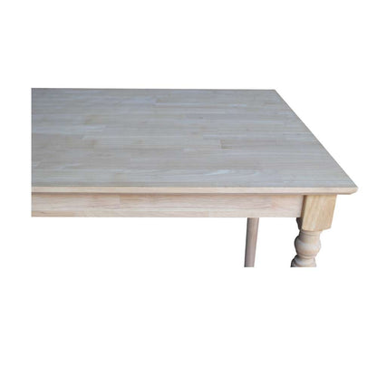 International Concepts - Solid Wood Top Table - Turned Legs - K-3048-342T veiw 6