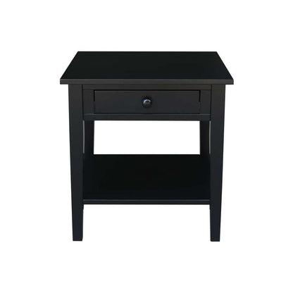 International Concepts - Spencer End Table in Black Finish - OT46-8E veiw 2