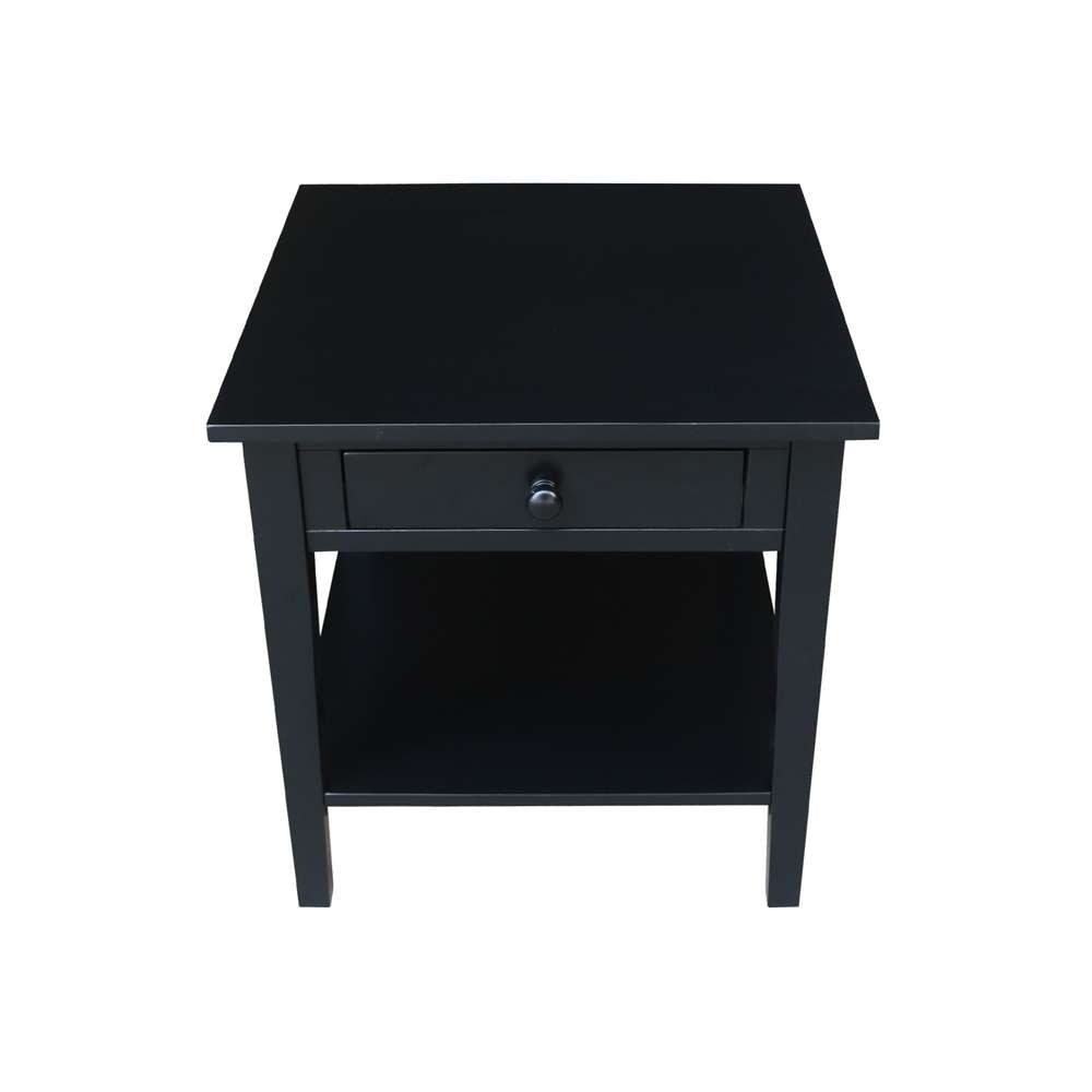International Concepts - Spencer End Table in Black Finish - OT46-8E veiw 8