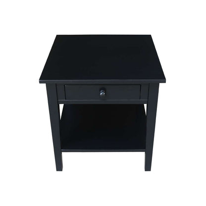 International Concepts - Spencer End Table in Black Finish - OT46-8E veiw 8