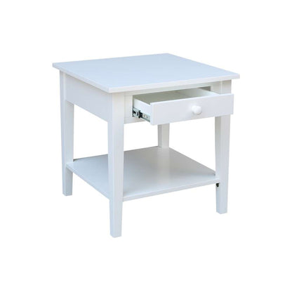 International Concepts - Spencer End Table in White Finish - OT08-8E veiw 6