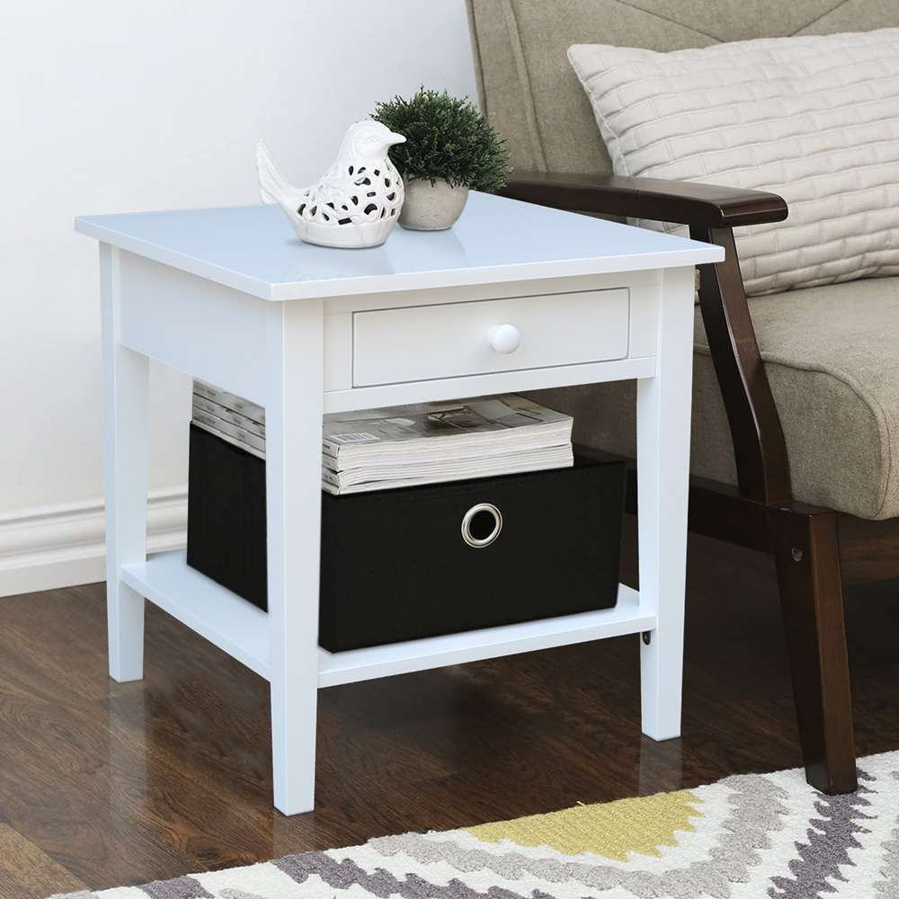 International Concepts - Spencer End Table in White Finish - OT08-8E veiw 7