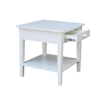 International Concepts - Spencer End Table in White Finish - OT08-8E veiw 8