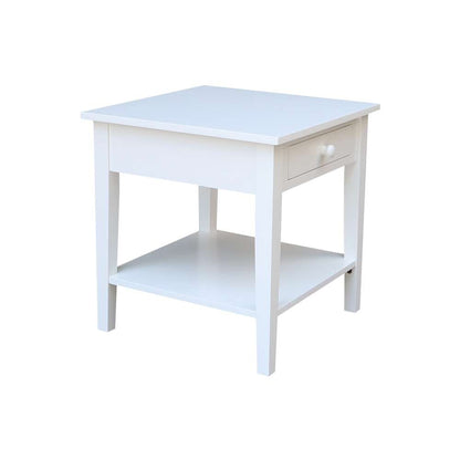 International Concepts - Spencer End Table in White Finish - OT08-8E veiw 9