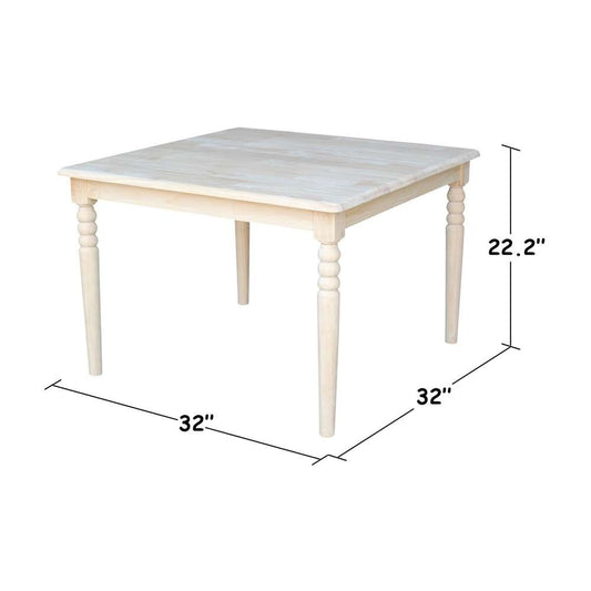 International Concepts - Square Juvenile Table - JT-3232 veiw 2
