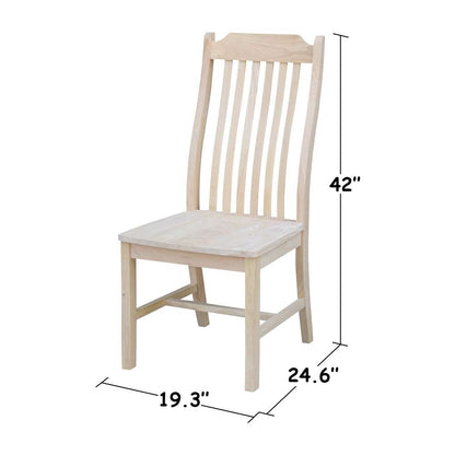 International Concepts - Steambent Mission Chair (Set of 2) - C-34P veiw 3