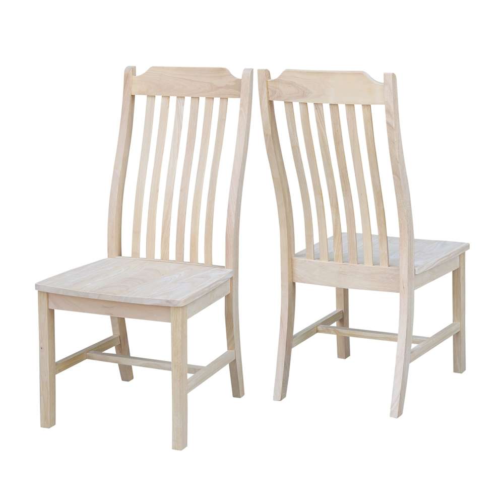International Concepts - Steambent Mission Chair (Set of 2) - C-34P veiw 5