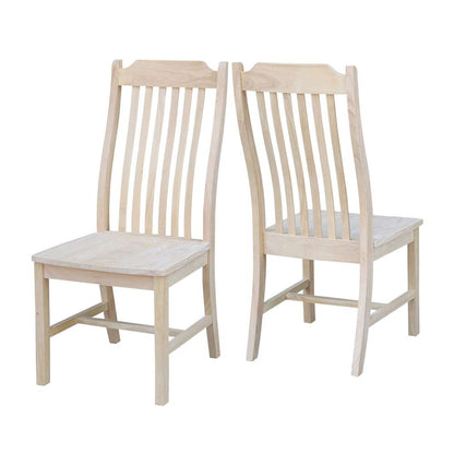 International Concepts - Steambent Mission Chair (Set of 2) - C-34P veiw 5