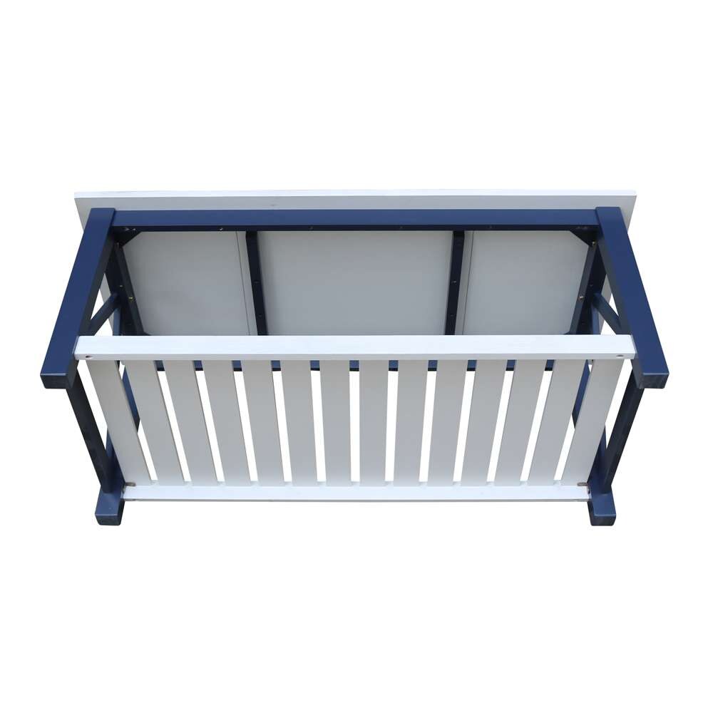 International Concepts - Surrey Coffee Table in Blue/Antiqued Chalk Finish - OT62-16C veiw 7