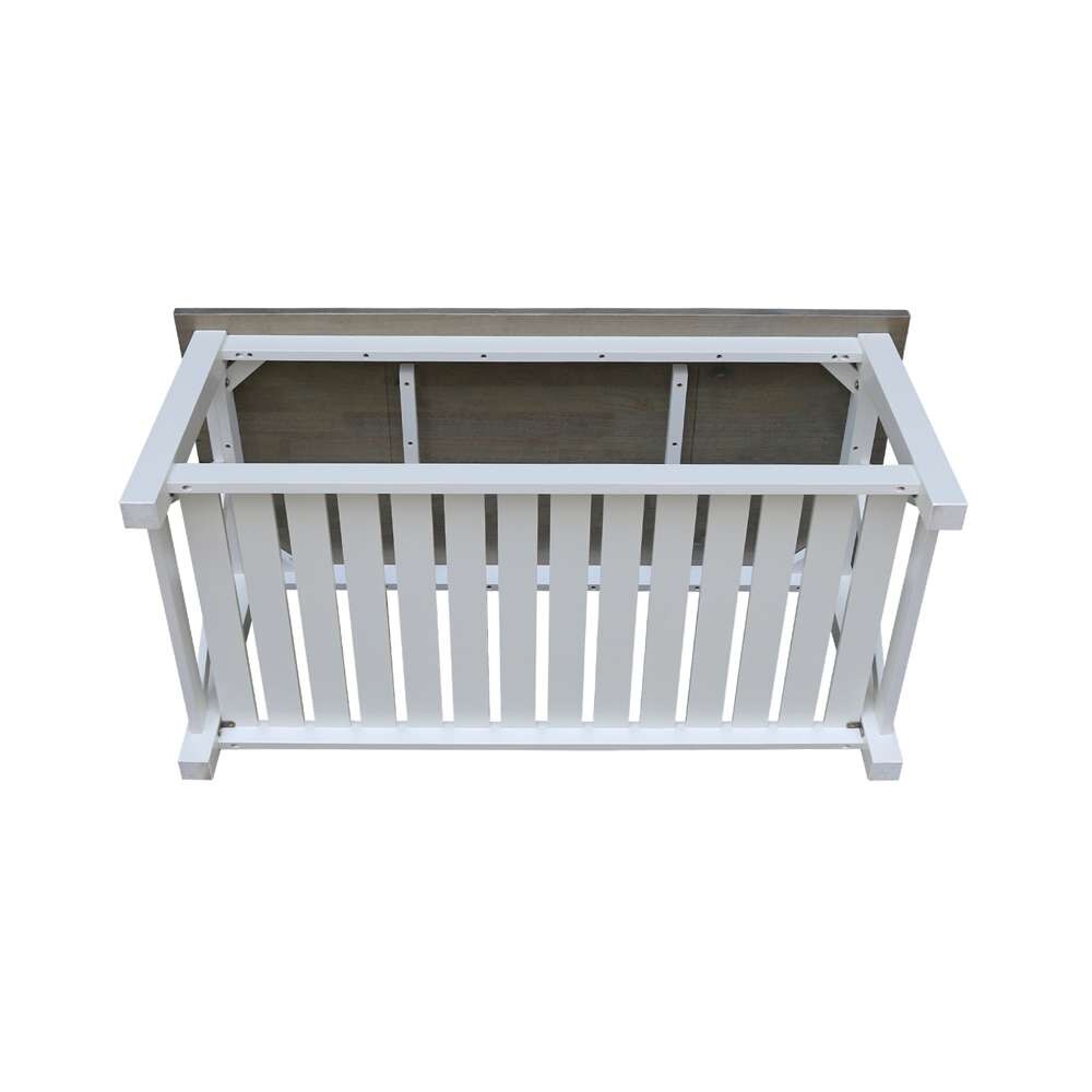 International Concepts - Surrey Coffee Table in White/Heather Gray Finish - OT05-16C veiw 6