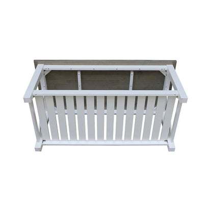 International Concepts - Surrey Coffee Table in White/Heather Gray Finish - OT05-16C veiw 6