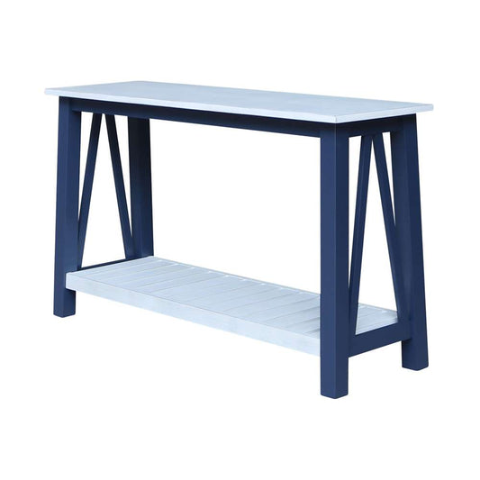 International Concepts - Surrey Console/Sofa Table in Blue/Antiqued Chalk Finish - OT62-16S veiw 1