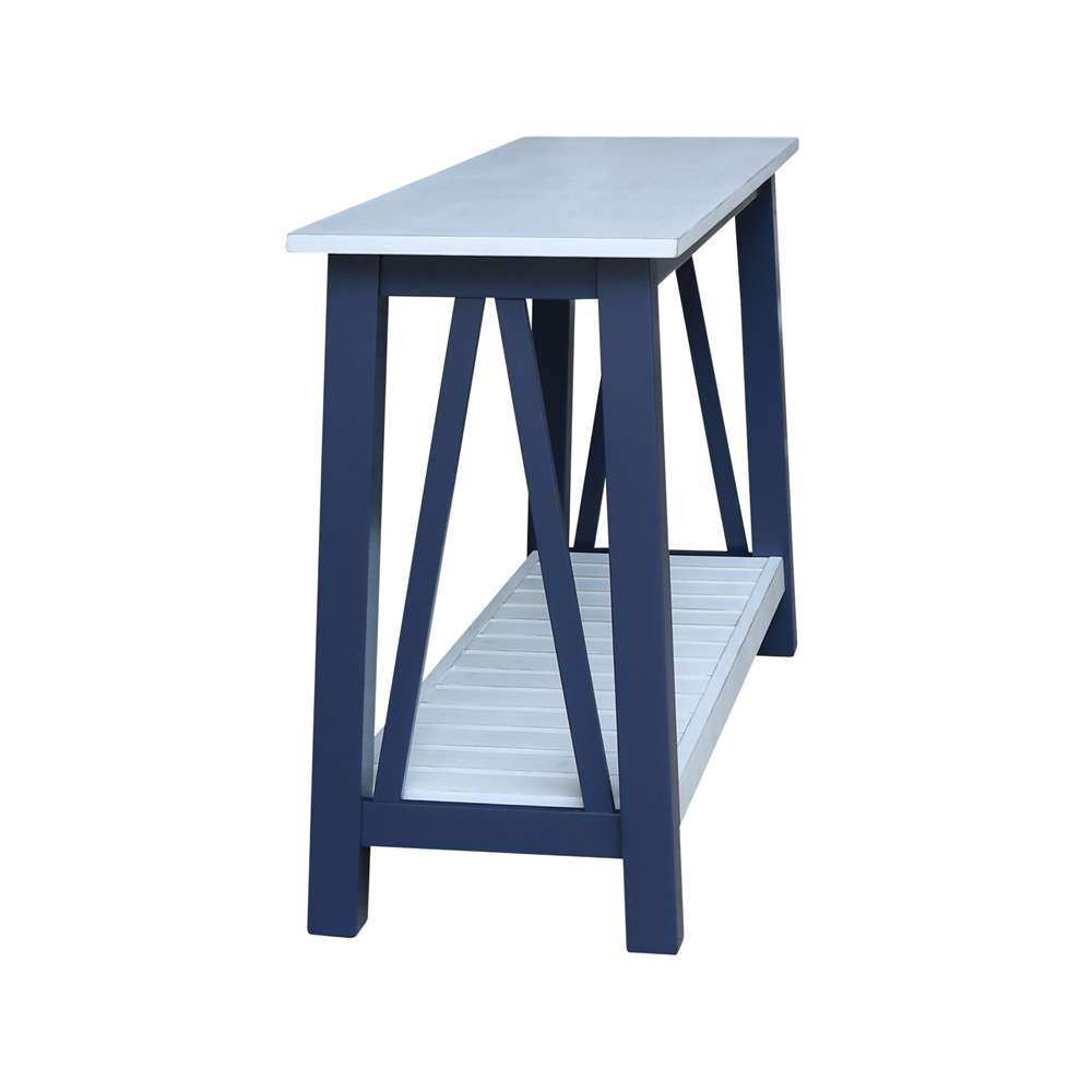 International Concepts - Surrey Console/Sofa Table in Blue/Antiqued Chalk Finish - OT62-16S veiw 6