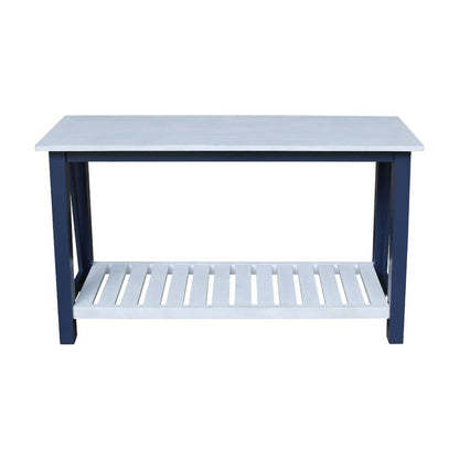 International Concepts - Surrey Console/Sofa Table in Blue/Antiqued Chalk Finish - OT62-16S veiw 8