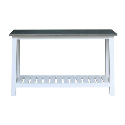 International Concepts - Surrey Console/Sofa Table in White/Heather Gray Finish - OT05-16S veiw 3