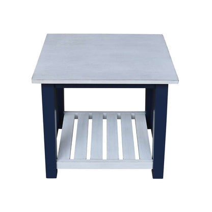 International Concepts - Surrey End Table in Blue/Antiqued Chalk Finish - OT62-16E veiw 8