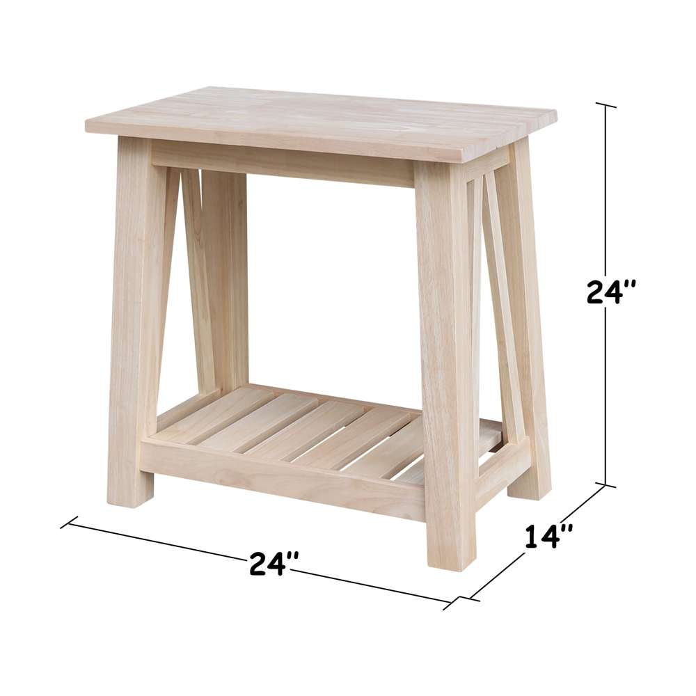 International Concepts - Surrey Side Table - OT-16E2 veiw 2