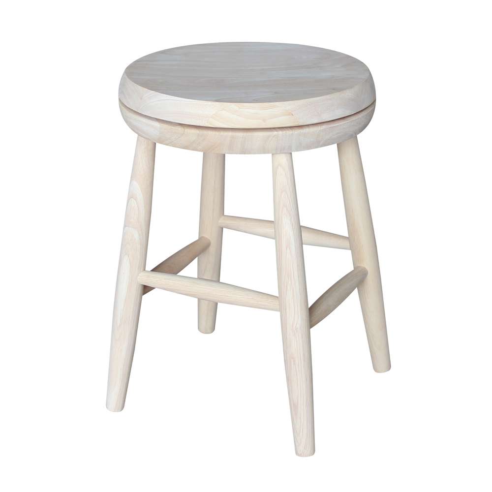 International Concepts - Swivel Scooped Seat Stool - 18inSH - 1S-818SW veiw 1
