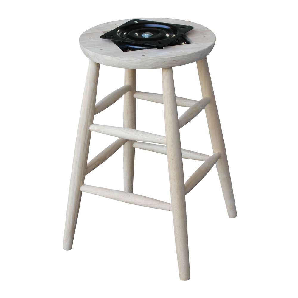International Concepts - Swivel Scooped Seat Stool - 24inSH - 1S-824SW veiw 5