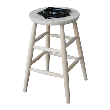 International Concepts - Swivel Scooped Seat Stool - 24inSH - 1S-824SW veiw 5