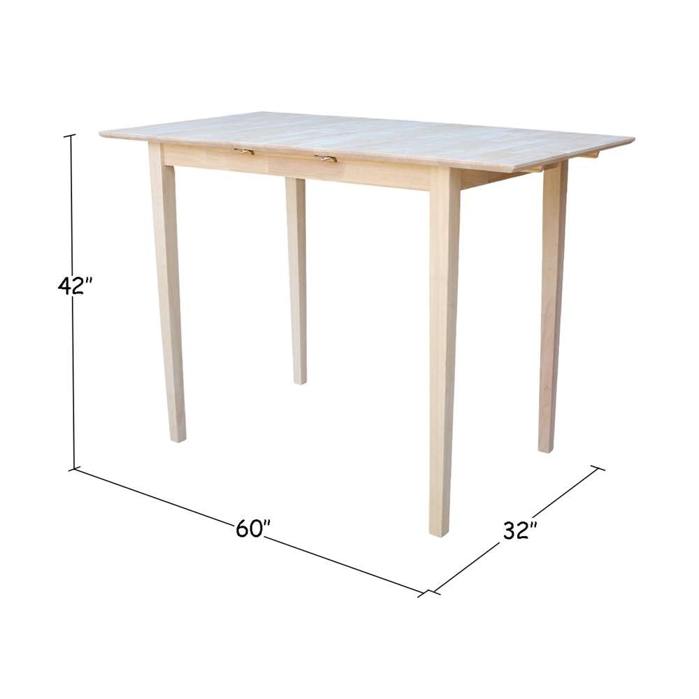 International Concepts - Table with Butterfly Extension - K-T32X-42S veiw 2